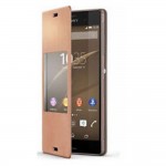 Flip Cover for Sony Xperia J ST26a - Gold