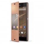 Flip Cover for Sony Xperia J ST26a - Gold
