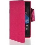 Flip Cover for Sony Xperia miro ST23a - Pink