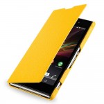 Flip Cover for Sony Xperia Z1F (Mini) - Yellow