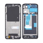 Lcd Frame Middle Chassis For Vivo Y02 Black By - Maxbhi Com