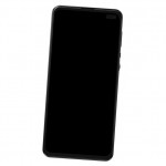Lcd Frame Middle Chassis For Sharp Aquos Sense 4 Plus Black By - Maxbhi Com
