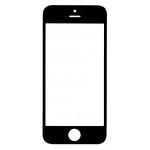 Replacement Front Glass For Apple Iphone 5 Black By - Maxbhi Com