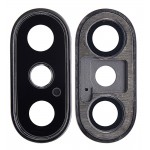 Camera Lens Glass With Frame For Apple Iphone Xs Max Black By - Maxbhi Com
