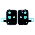 Camera Lens Glass With Frame For Samsung Galaxy A71 Black By - Maxbhi Com