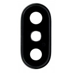Camera Lens Glass With Frame For Apple Iphone X Black By - Maxbhi Com