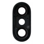 Camera Lens Glass With Frame For Apple Iphone X Black By - Maxbhi Com