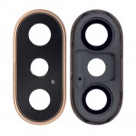 Camera Lens Glass With Frame For Apple Iphone Xs Max Gold By - Maxbhi Com