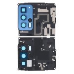 Camera Lens Glass With Frame For Motorola Edge 20 Pro Blue By - Maxbhi Com