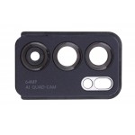 Camera Lens Glass With Frame For Oppo Reno6 5g Black By - Maxbhi Com