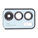 Camera Lens Glass With Frame For Oppo Reno6 5g Blue By - Maxbhi Com