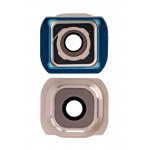 Camera Lens Glass With Frame For Samsung Galaxy S6 Gold By - Maxbhi Com