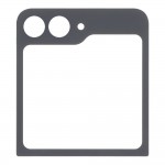 Replacement Front Glass For Samsung Galaxy Z Flip5black By - Maxbhi Com