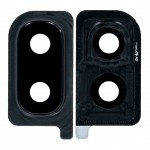 Camera Lens Glass With Frame For Samsung Galaxy A30 Black By - Maxbhi Com