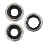 Camera Lens Glass With Frame For Apple Iphone 11 Pro Max Silver By - Maxbhi Com