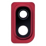 Camera Lens Glass With Frame For Samsung Galaxy A10 Red By - Maxbhi Com