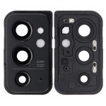 Camera Lens Glass With Frame For Oneplus 9rt 5g Black By - Maxbhi Com