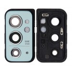 Camera Lens Glass With Frame For Oneplus 9rt 5g Blue By - Maxbhi Com