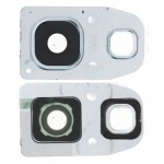 Camera Lens Glass With Frame For Samsung Galaxy A7 2017 White By - Maxbhi Com