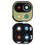 Camera Lens Glass With Frame For Xiaomi Mi 11 Lite 5g Yellow By - Maxbhi Com