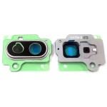 Camera Lens Glass With Frame For Samsung Galaxy Tab S7 Fe Silver By - Maxbhi Com