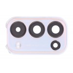 Camera Lens Glass With Frame For Oppo Reno5 5g White By - Maxbhi Com