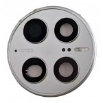 Camera Lens Glass With Frame For Huawei Mate 50 Pro White By - Maxbhi Com