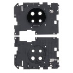 Camera Lens Glass with Frame for Xiaomi Redmi Note 9 5G Black