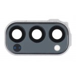 Camera Lens Glass With Frame For Oppo Reno 4 Pro 5g Black By - Maxbhi Com