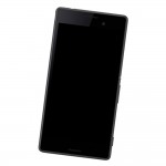 Camera Lens Glass with Frame for Sony Xperia M4 Aqua Black