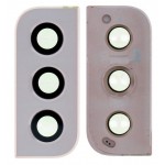Camera Lens Glass With Frame For Samsung Galaxy S22 Plus 5g Pink Gold By - Maxbhi Com