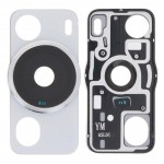 Camera Lens Glass With Frame For Huawei P60 Pro White By - Maxbhi Com