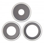 Camera Lens Glass With Frame For Apple Iphone 14 Pro Silver By - Maxbhi Com