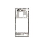Middle Frame Ring Only For Sony Xperia J St26i White By - Maxbhi Com