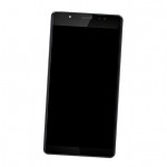 Camera Lens Glass with Frame for Leagoo T1 Black