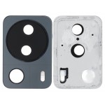 Camera Lens Glass With Frame For Xiaomi 13 Lite Black By - Maxbhi Com