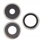 Camera Lens Glass With Frame For Apple Iphone 15 Pro White By - Maxbhi Com