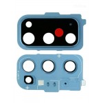 Camera Lens Glass With Frame For Samsung Galaxy S20 Blue By - Maxbhi Com