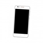 Middle Frame Ring Only for HTC Desire 825 Black
