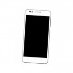 Middle Frame Ring Only for HTC Desire 825 White