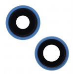 Camera Lens Glass With Frame For Apple Iphone 13 Mini Blue By - Maxbhi Com
