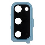 Camera Lens Glass With Frame For Samsung Galaxy S20 5g Blue By - Maxbhi Com
