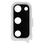 Camera Lens Glass With Frame For Samsung Galaxy S20 5g White By - Maxbhi Com