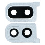 Camera Lens Glass With Frame For Samsung Galaxy A40 White By - Maxbhi Com