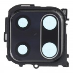 Camera Lens Glass with Frame for Xiaomi Redmi Note 9S Black