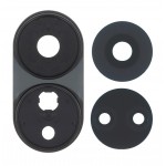 Camera Lens Glass With Frame For Oppo A78 4g Black By - Maxbhi Com