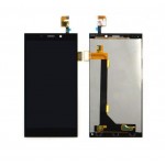 Lcd With Touch Screen For Gionee Elife E7 Black By - Maxbhi Com