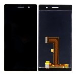 Lcd With Touch Screen For Huawei Ascend P7 With Dual Sim Black By - Maxbhi Com