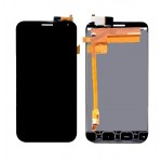 Lcd With Touch Screen For Intex Aqua Curve Black By - Maxbhi Com