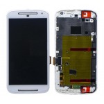 Lcd With Touch Screen For Motorola Moto G Dual Sim 2014 White By - Maxbhi Com